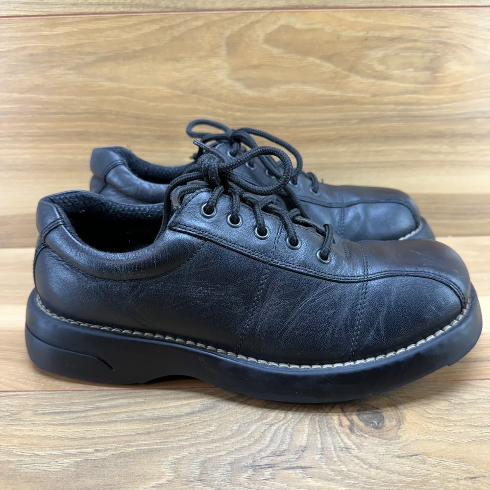 ID‎ Required Y2K Chunky Oxfords Mens 6.5 Black Dawson Leather Square Toe